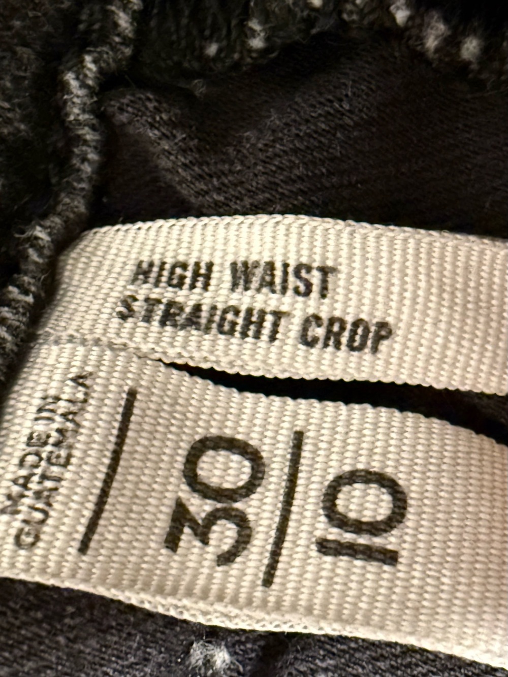 Washed Black Cropped Jeans with Raw Hem LOFT - Picture 3 of 4